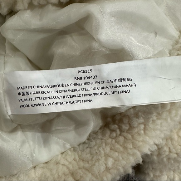 J.O.A. Oversized Faux Sherpa biker jacket - Picture 11 of 12